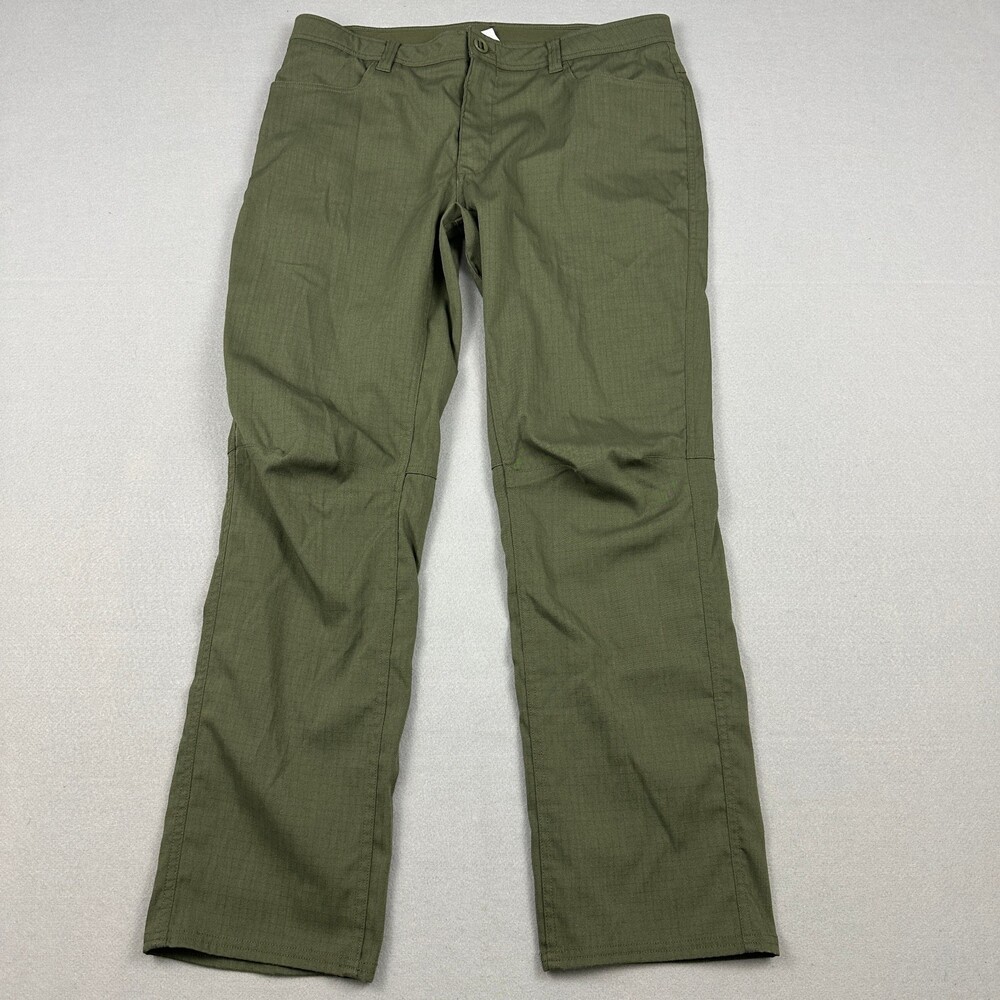Under Armour Pants Men 38 Green Sooid Straight Leg Cargo Tactical Ripstop
